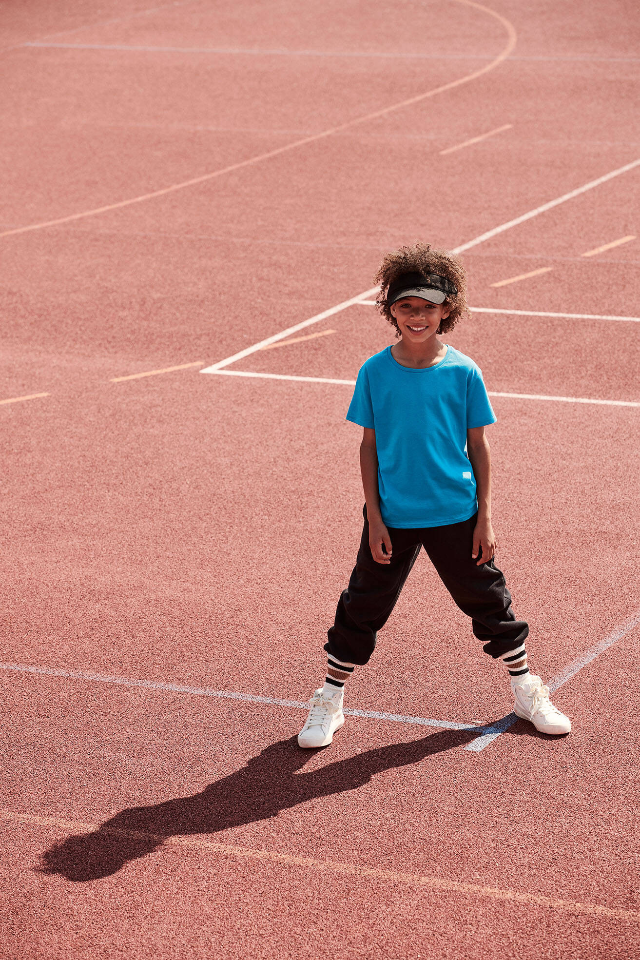 Blue children's t-shirt in combed cotton Fruit of the Loom