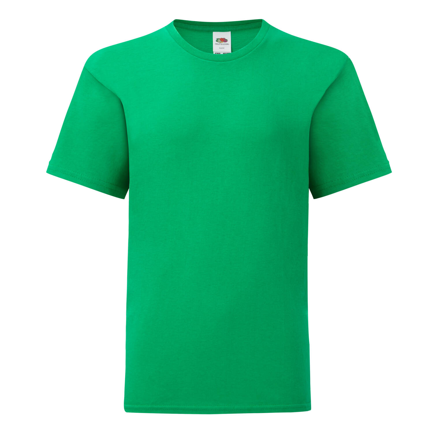 Green children's t-shirt in combed cotton Fruit of the Loom