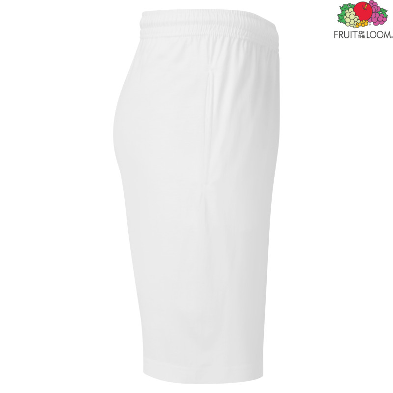 Men's White Shorts Iconic 195 Jersey Fruit of the Loom