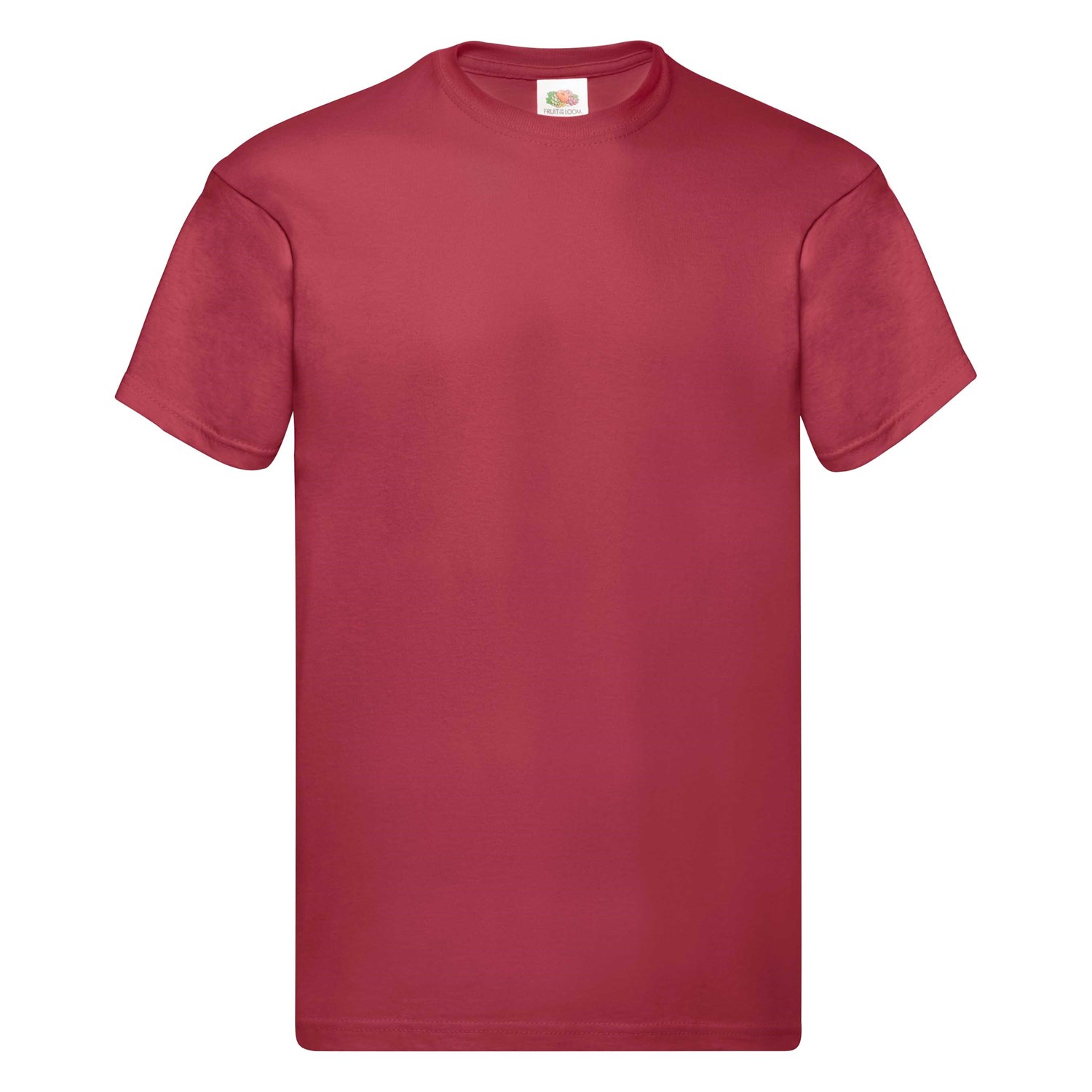 Levně Original Fruit of the Loom Men's Red T-shirt