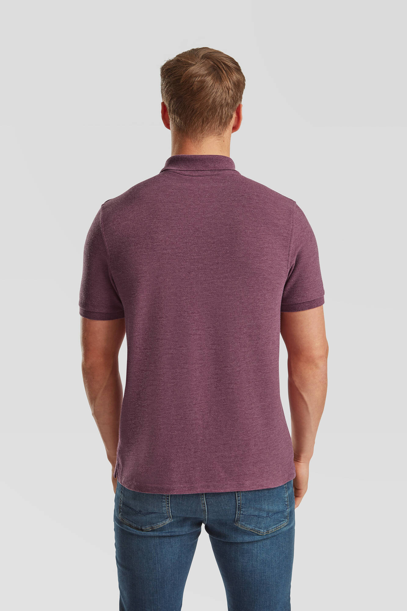 Burgundské pánske ikonické polo 6304400 Friut of the Loom