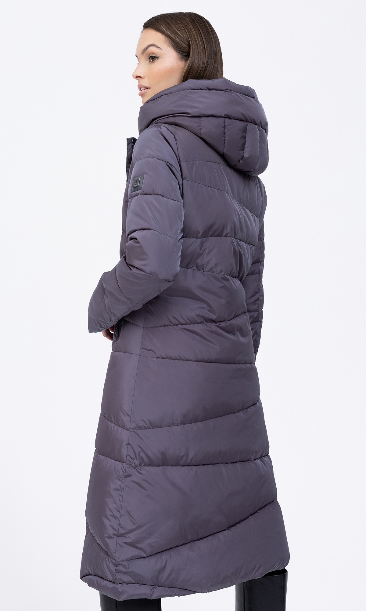 Grey hooded winter coat TIFFI-FIFI MERIBEL
