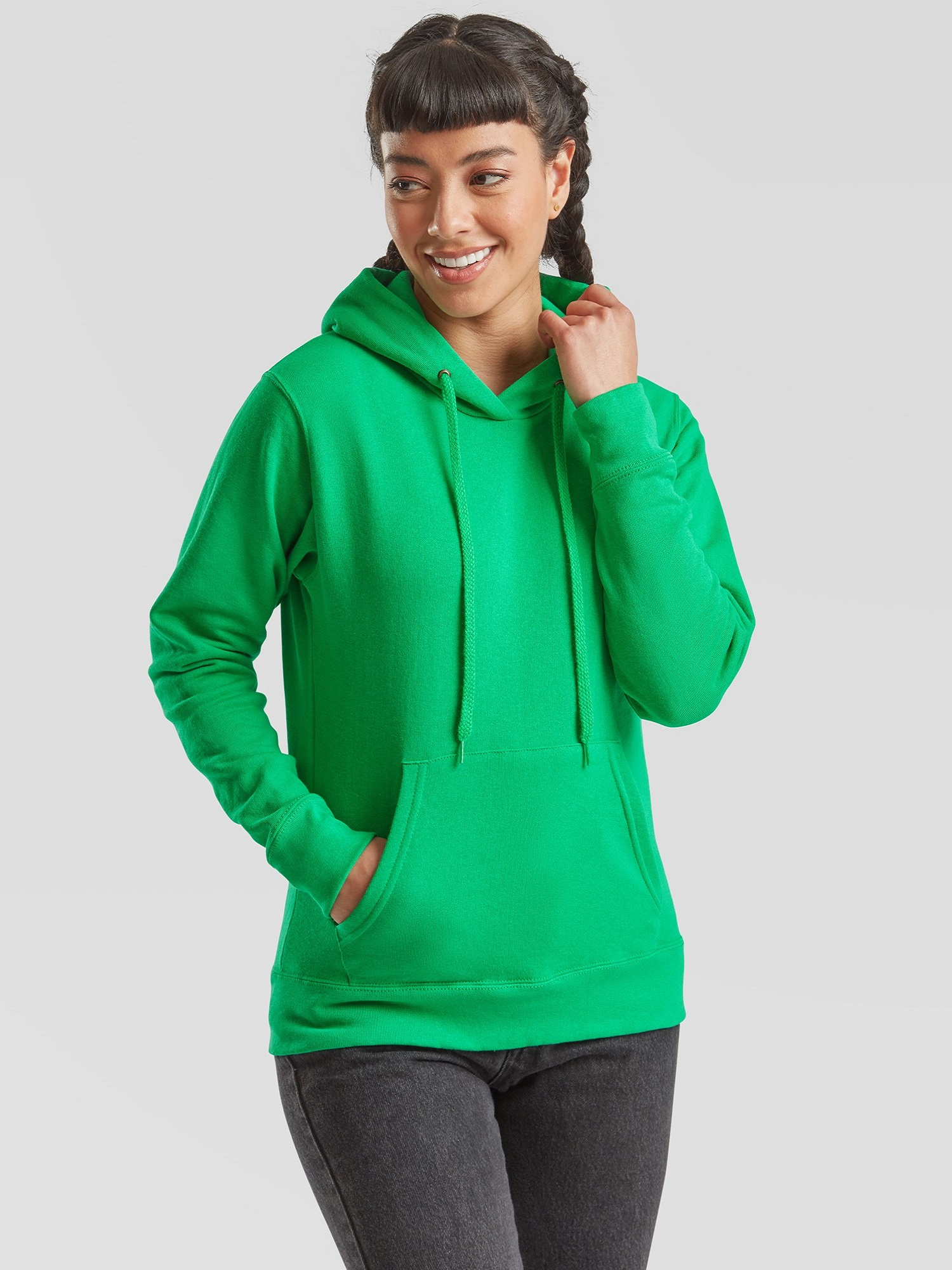 Zielona bluza z kapturem Hooded Sweat Fruit of the Loom