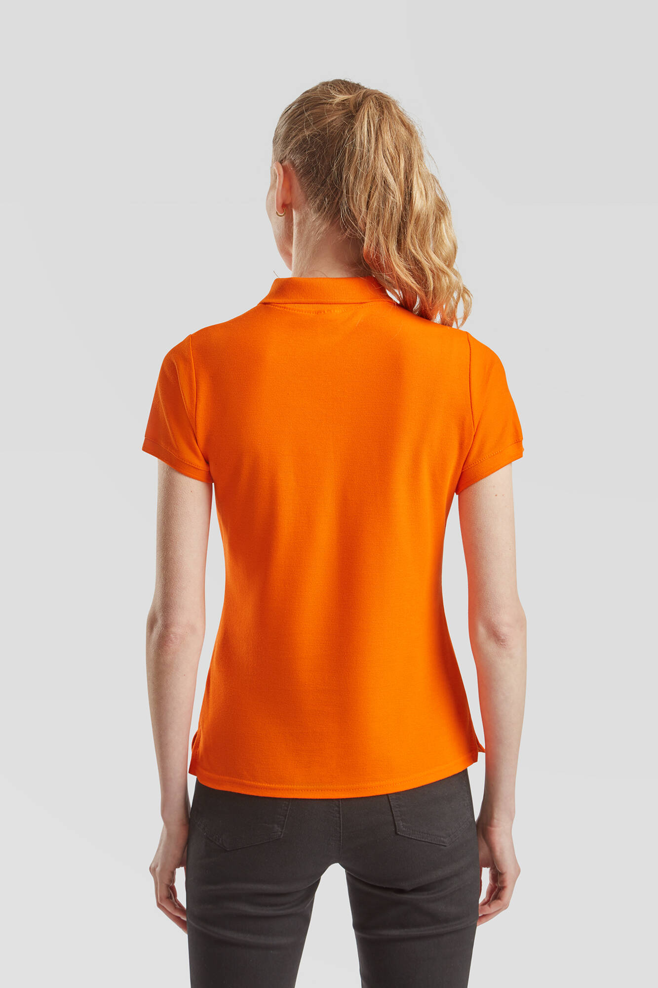Orange Polo Fruit of the Loom