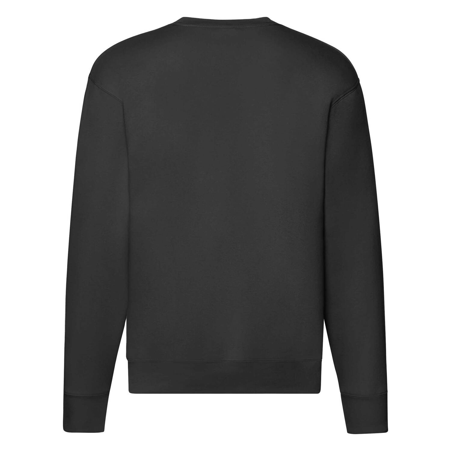 Men&#039;s Black Sweatshirt Set-in Sweat Fruit of the Loom