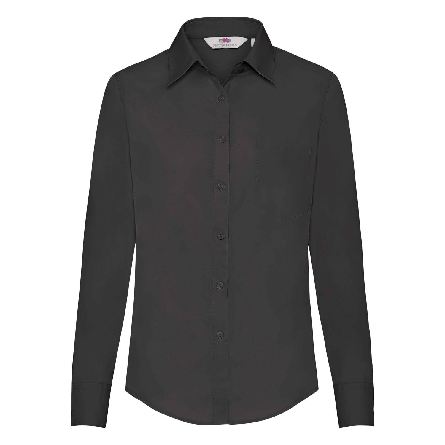 Black women&#039;s classic poplin shirt Fruit Of The Loom