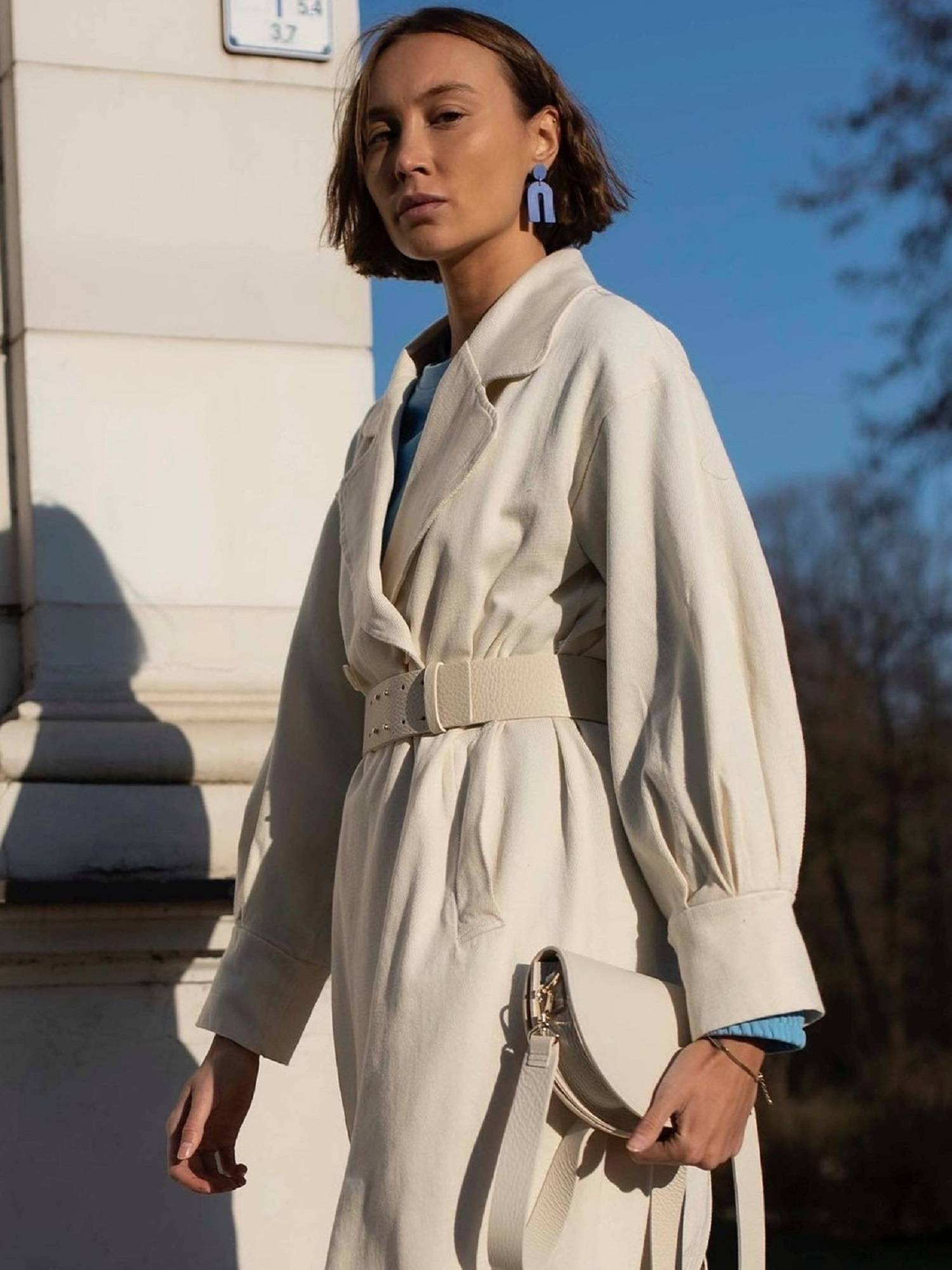 Cream coat LeMonada cxp1099.ecru