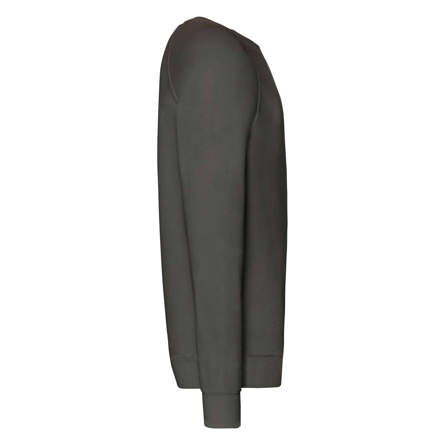 Grafitowa bluza męska Lightweight Raglan Sweat Fruit of the Loom