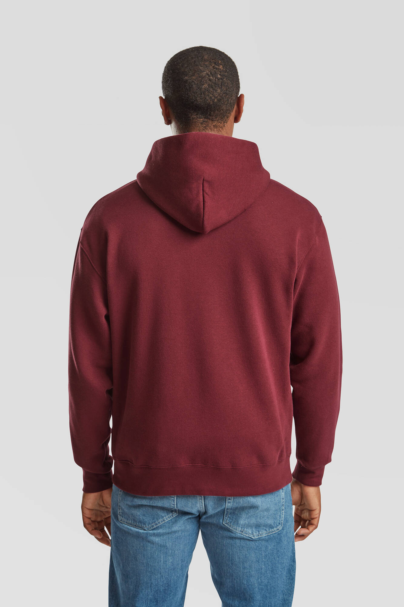 Burgundy Men&#039;s Hoodie Premium Fruit of the Loom