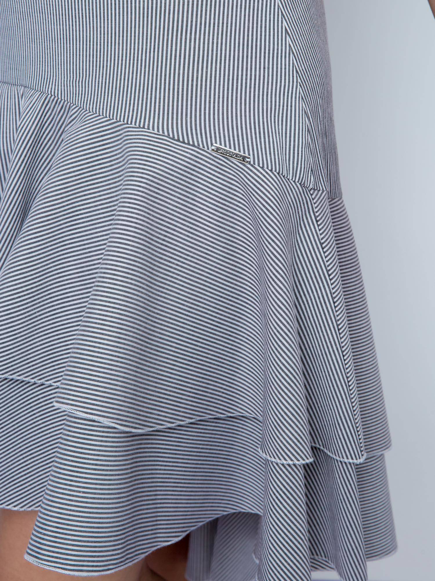 Lemonade skirt with double frill black