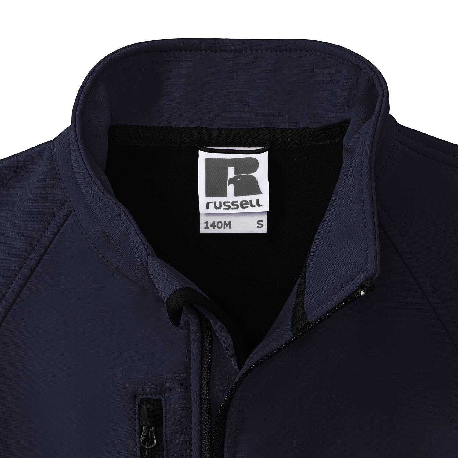 Navy blue men&#039;s jacket Soft Shell Russell