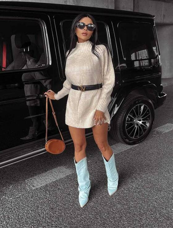 Beige turtleneck LOPE 2023 OLAVOGA