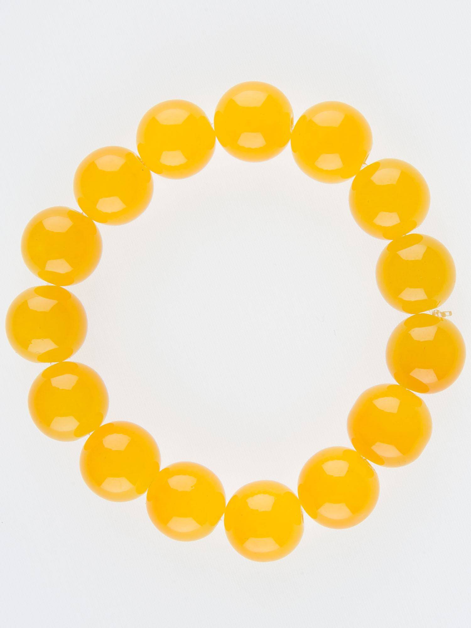 Levně Pearl bracelet on elastic yellow