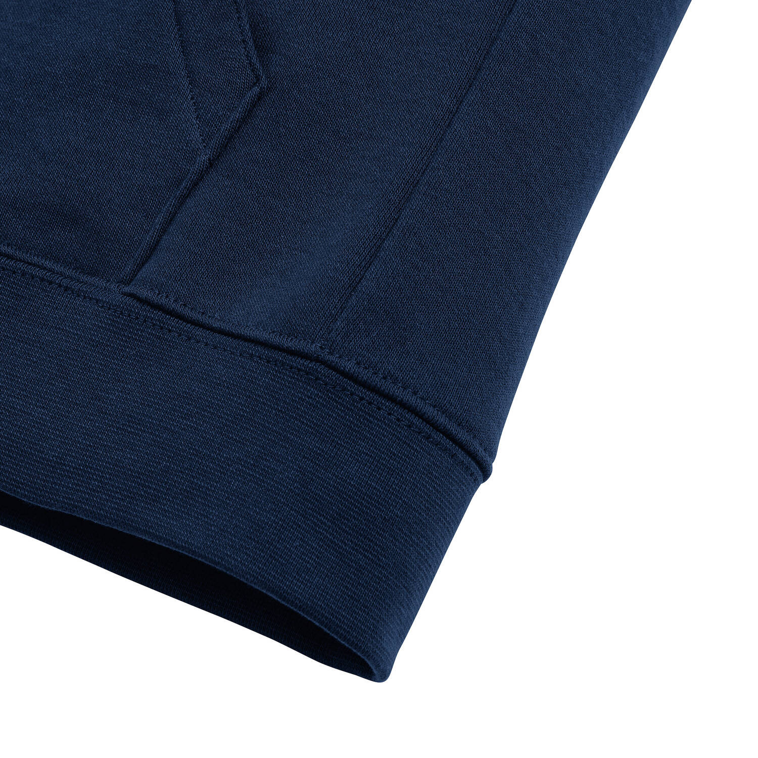 Navy blue children&#039;s sweatshirt with hood and zipper Authentic Russell