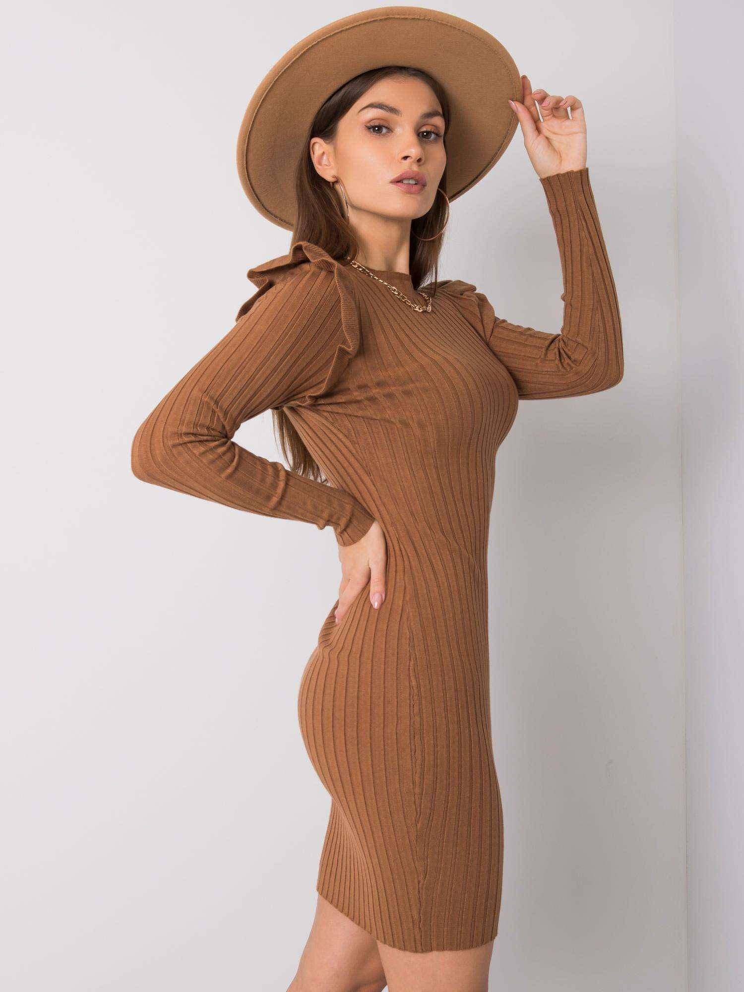 Caramel Dress Och Bella Cjok0298. R41