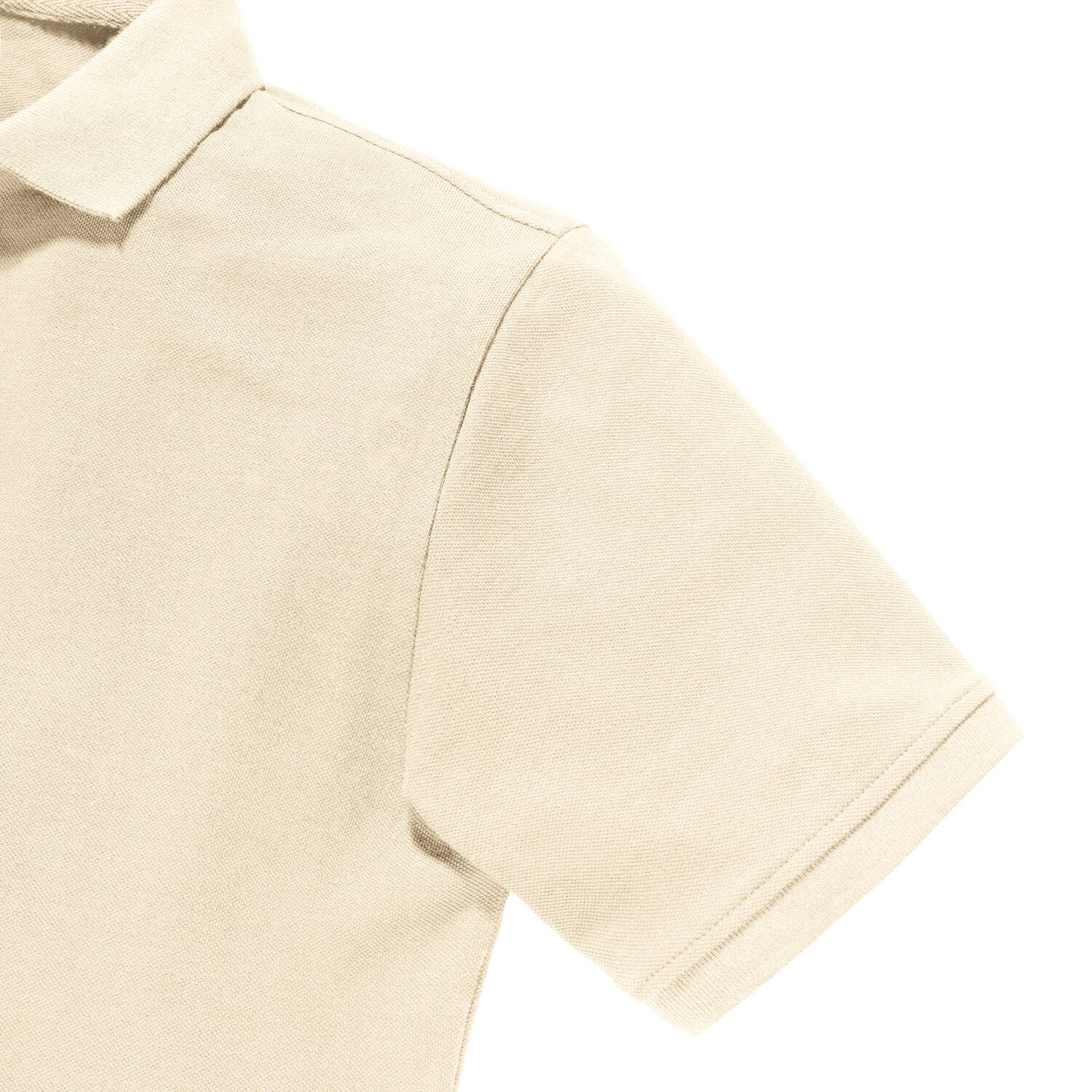 Beige Men's Polo Shirt Pure Organic Russell