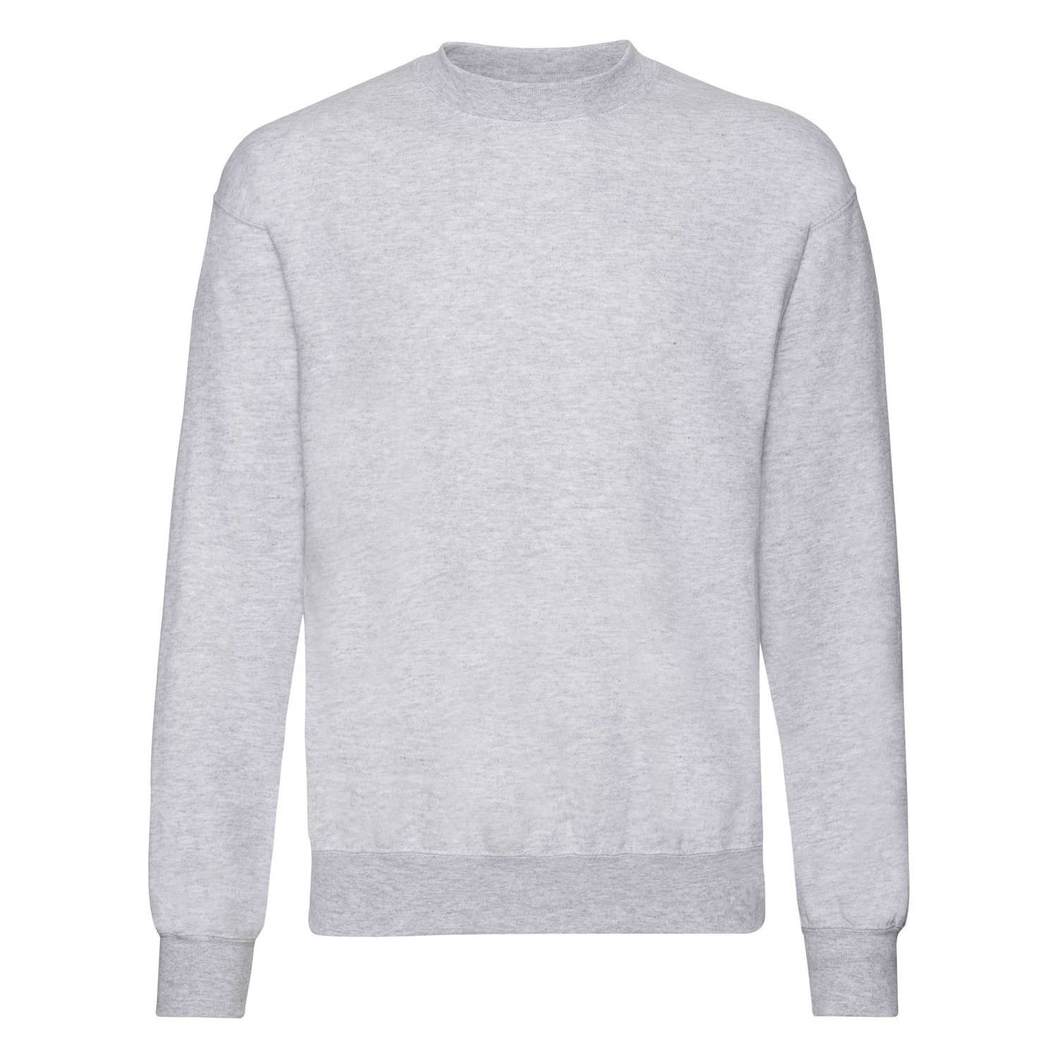Light grey men's sweatshirt Set-in Sweat Fruit of the Loom
