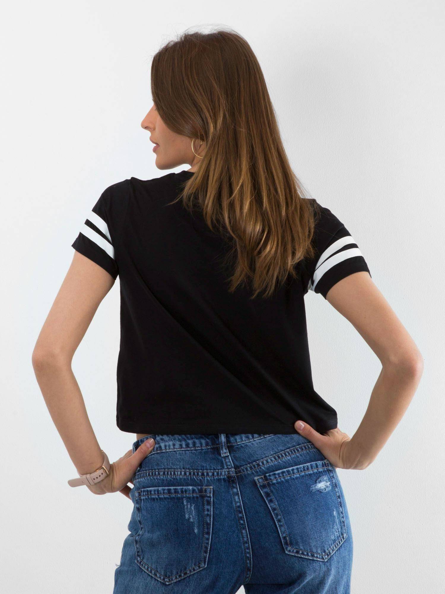 T-shirt black Yups amu0538. R21