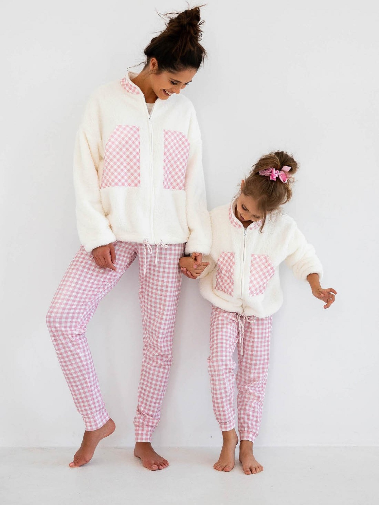 Levně Sweatshirt Sensis Nanny Kids L/R 110-128 ecru-pink 001
