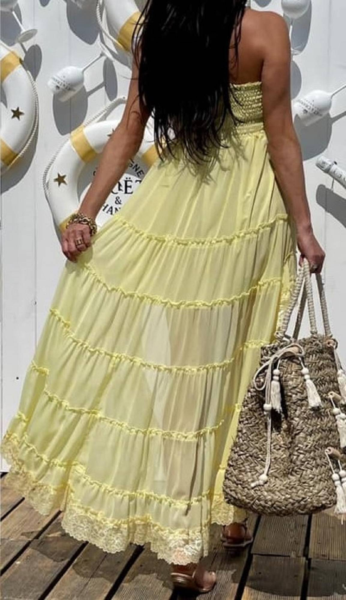 Dress yellow By o la la wxp0804. R06