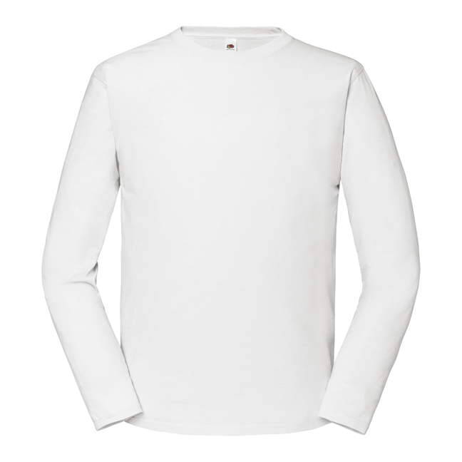 White Men's T-shirt Iconic 195 Ringspun Premium Fruit of the Loom