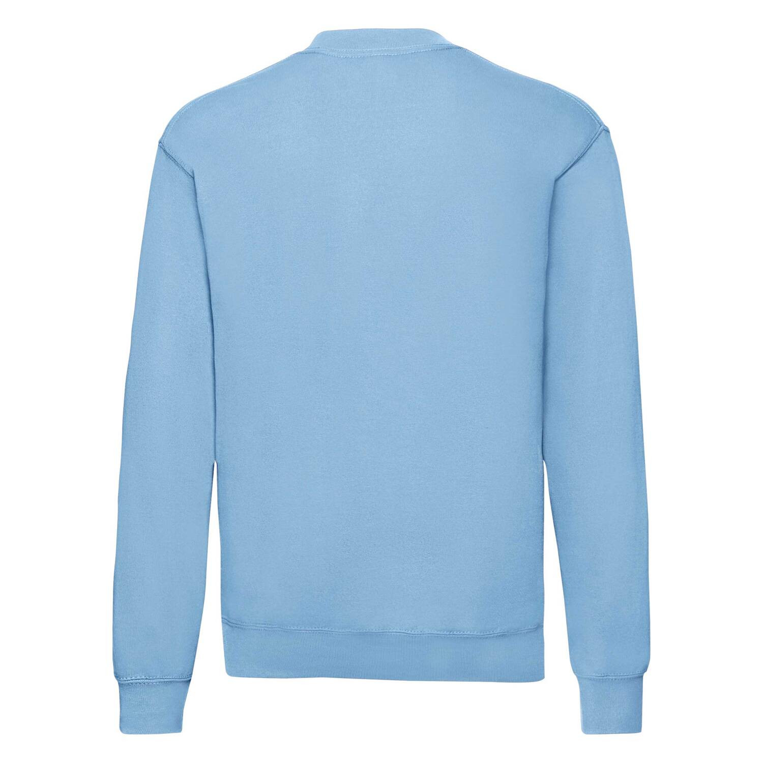 Men&#039;s Blue Sweatshirt Set-in Sweat Fruit of the Loom