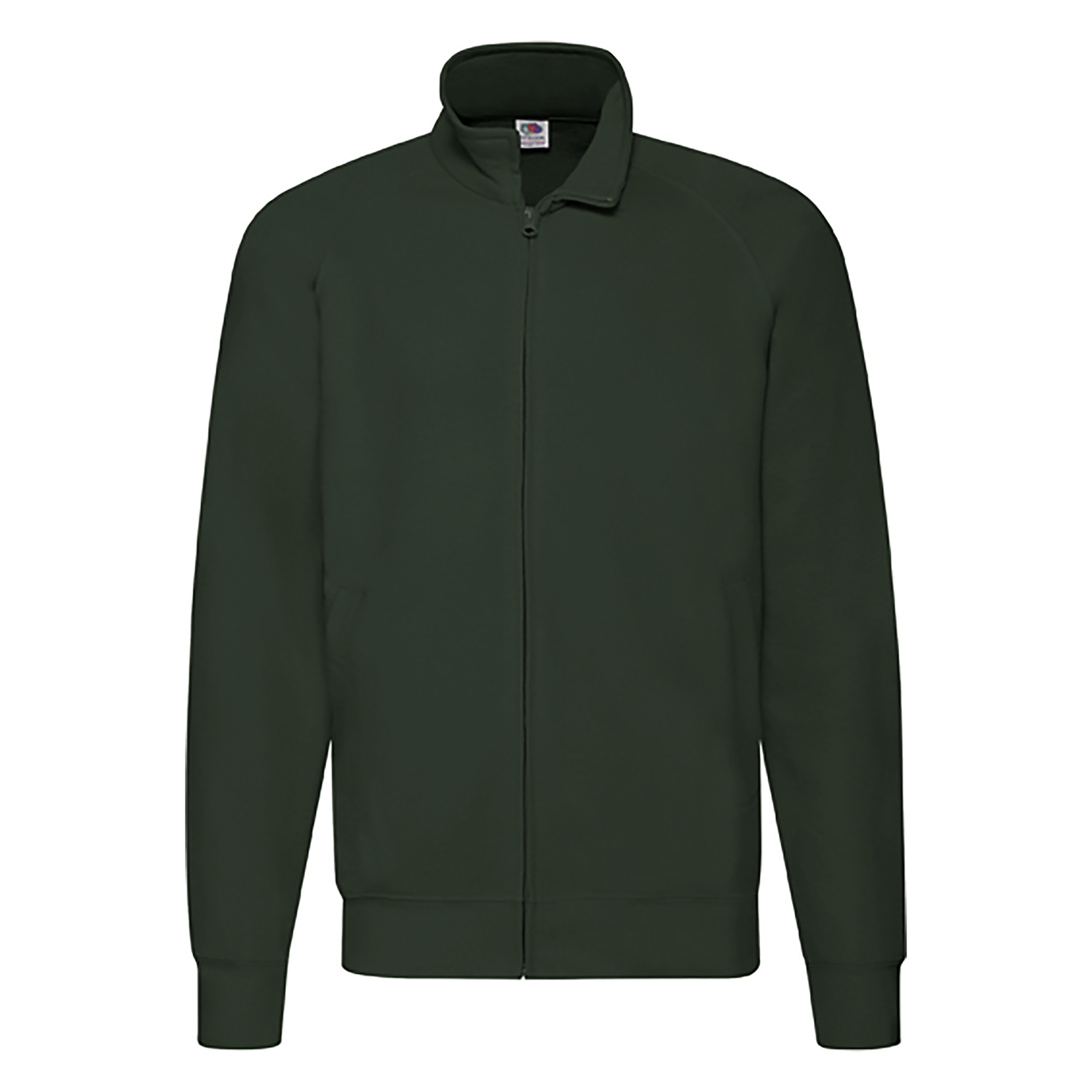 Green Men's Sweatshirt Lightweight Sweat Jacket Fruit of the Loom