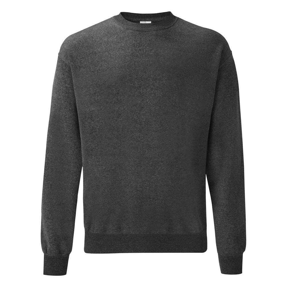 Dark Grey Men&#039;s Sweatshirt Set-in Sweat Fruit of the Loom