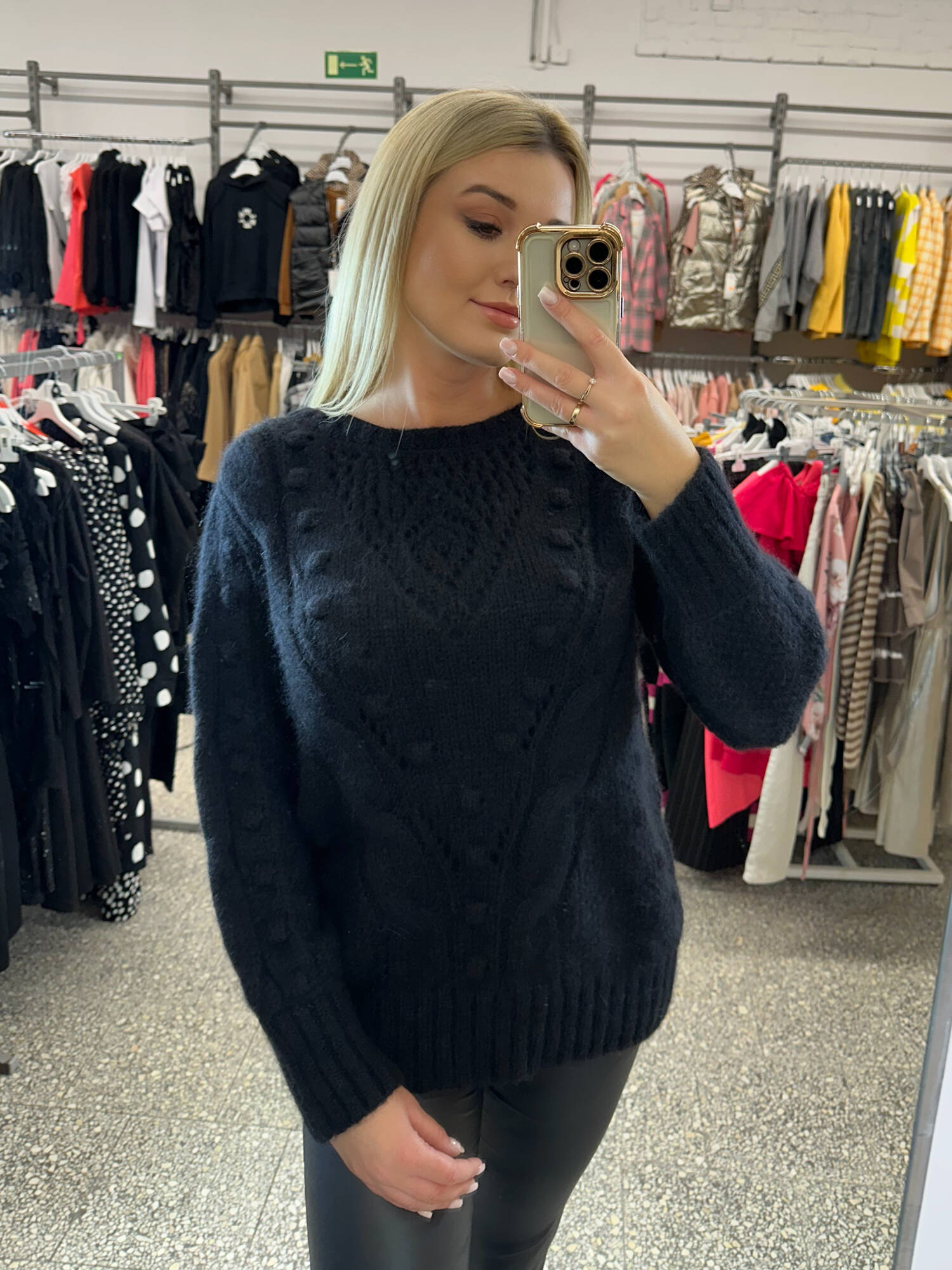 Black openwork sweater By o la La