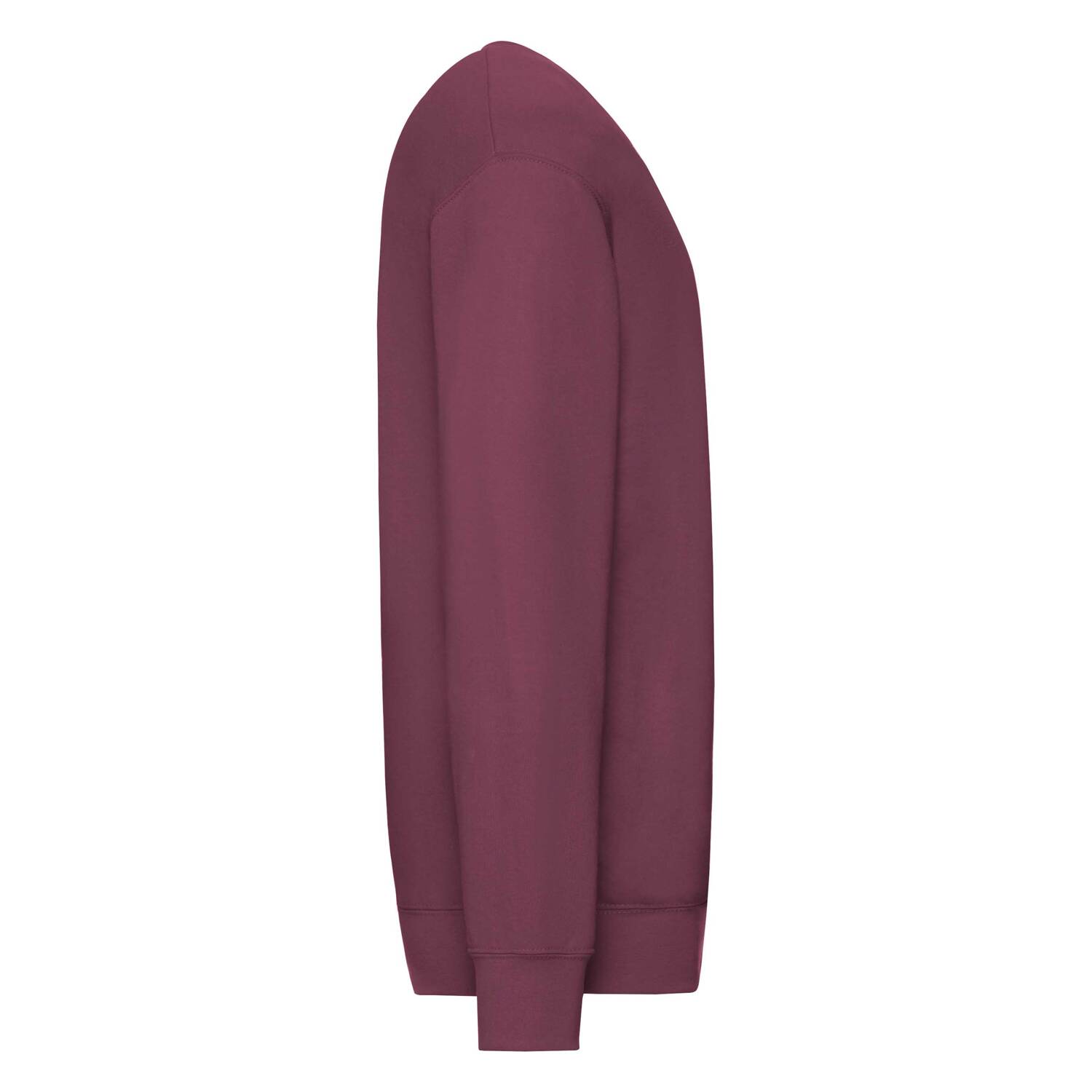 Burgundy Men's Sweatshirt Lightweight Set-in-Sweat Sweat Fruit of the Loom