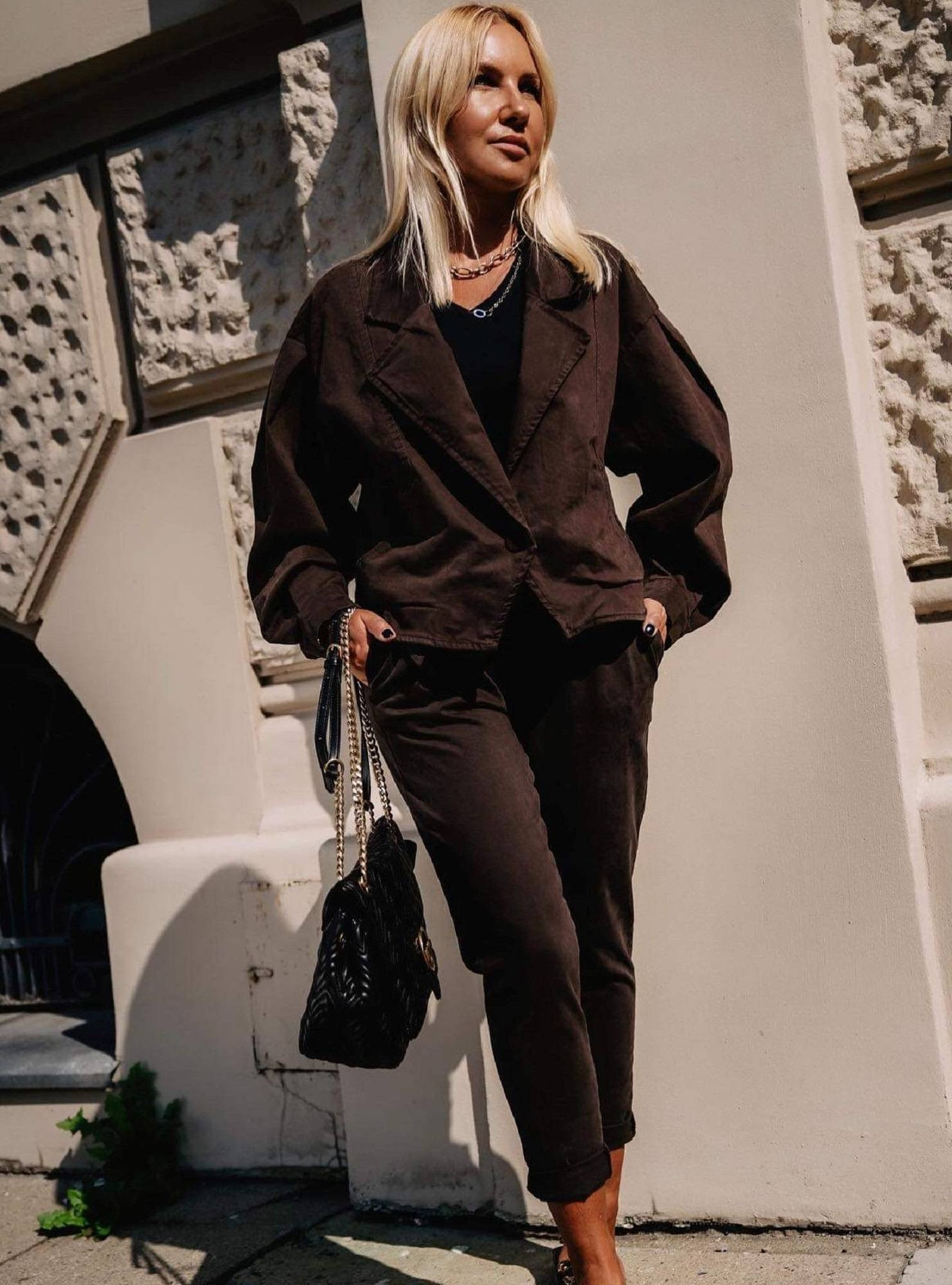 Jachetă maro LeMonada cxp0929. R19