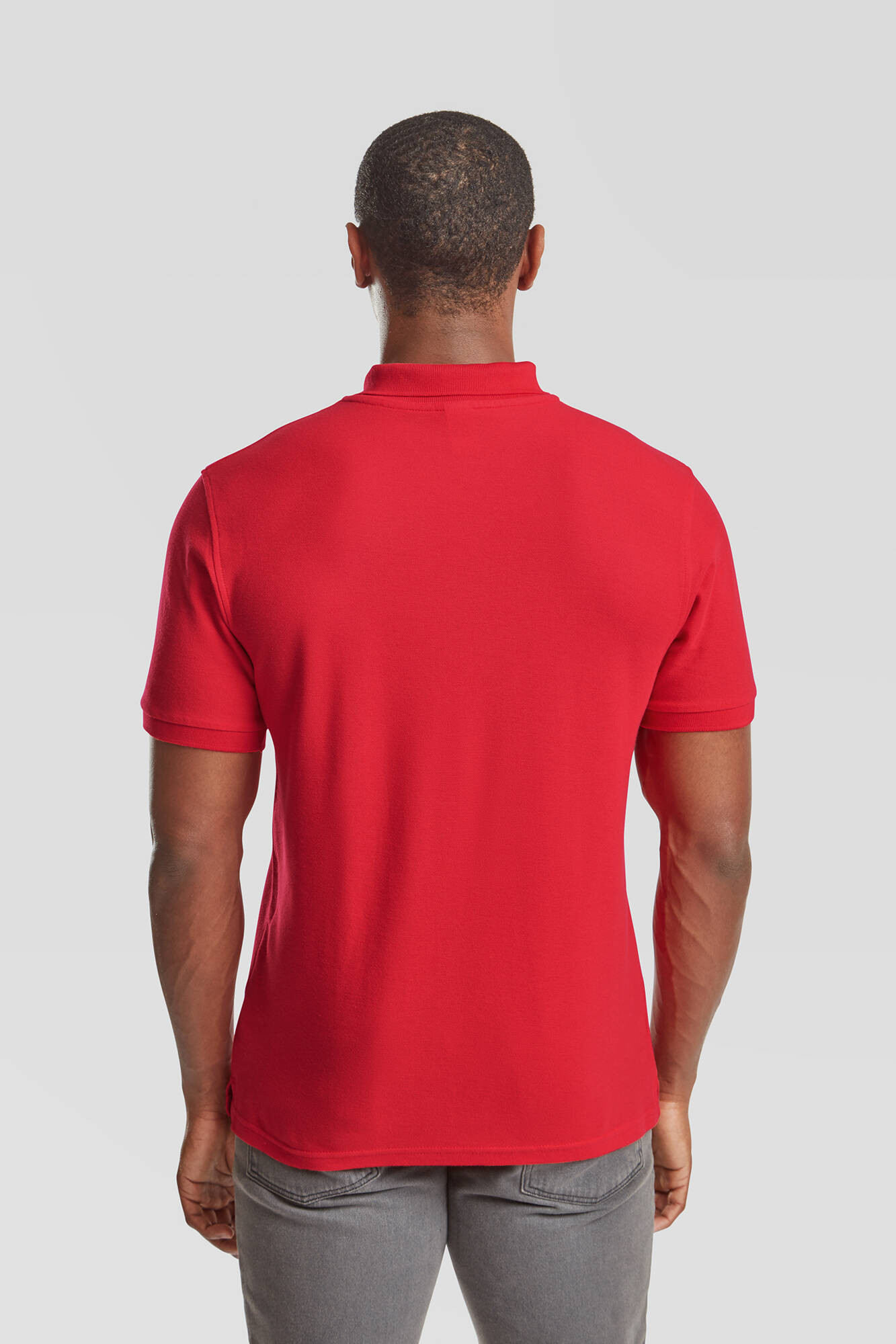 Iconic Polo Friut of the Loom Men's Red T-shirt