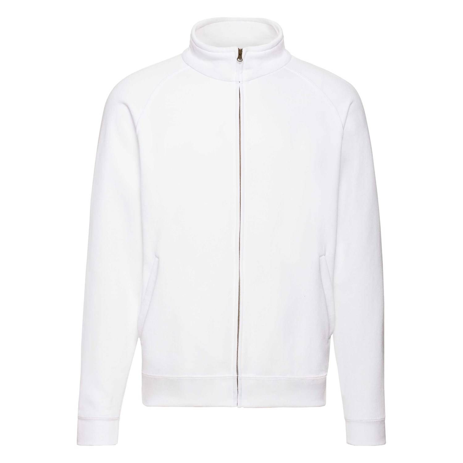 White Men's Sweat Jacket Fruit of the Loom