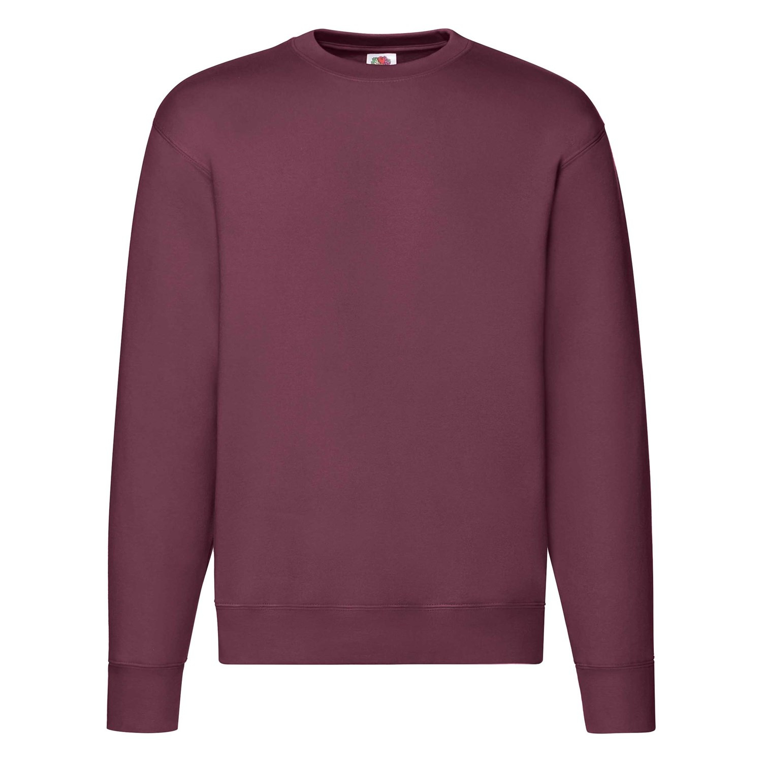 Burgundy Men&#039;s Sweatshirt Set-in Sweat Fruit of the Loom
