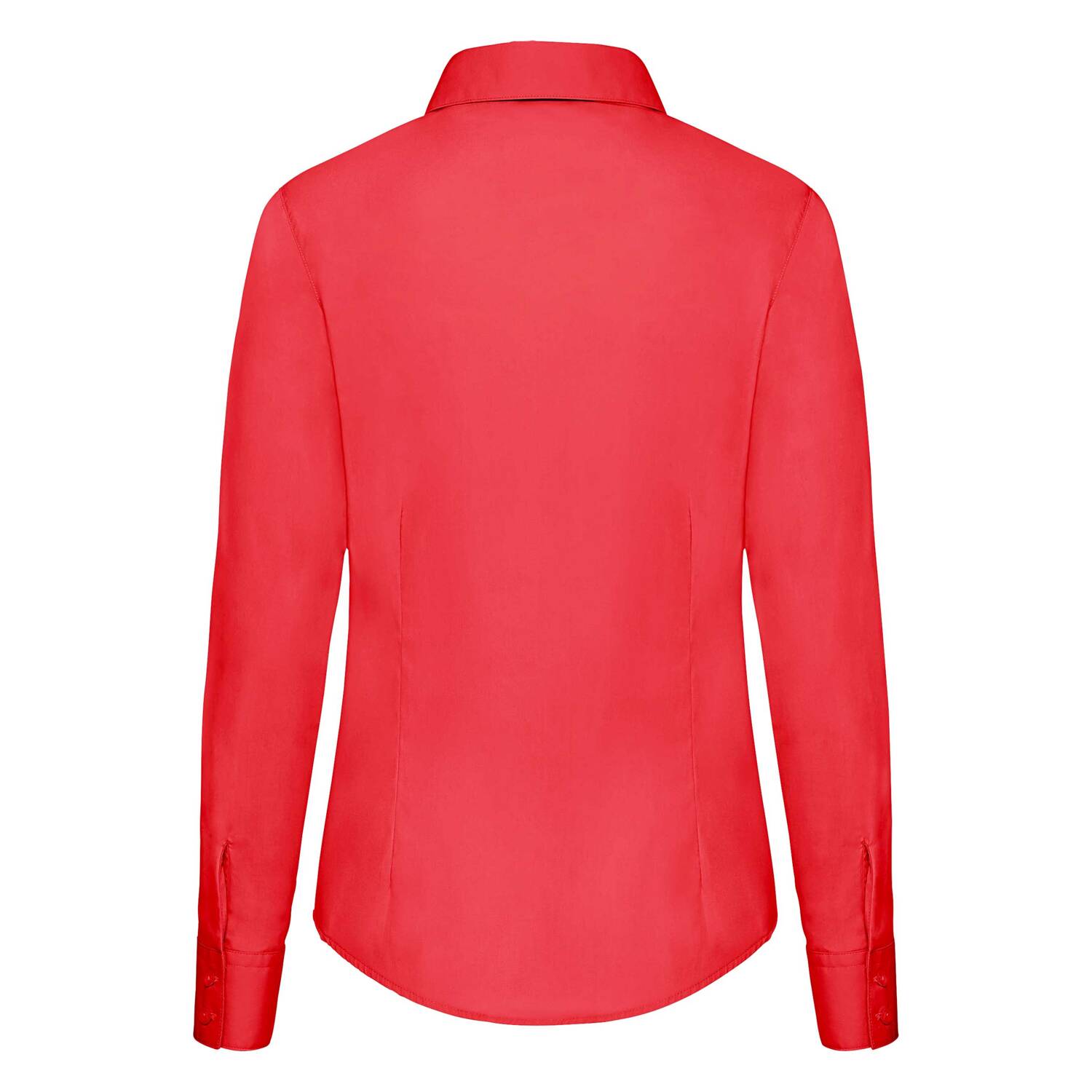 Red ladies&#039; classic poplin shirt Fruit Of The Loom