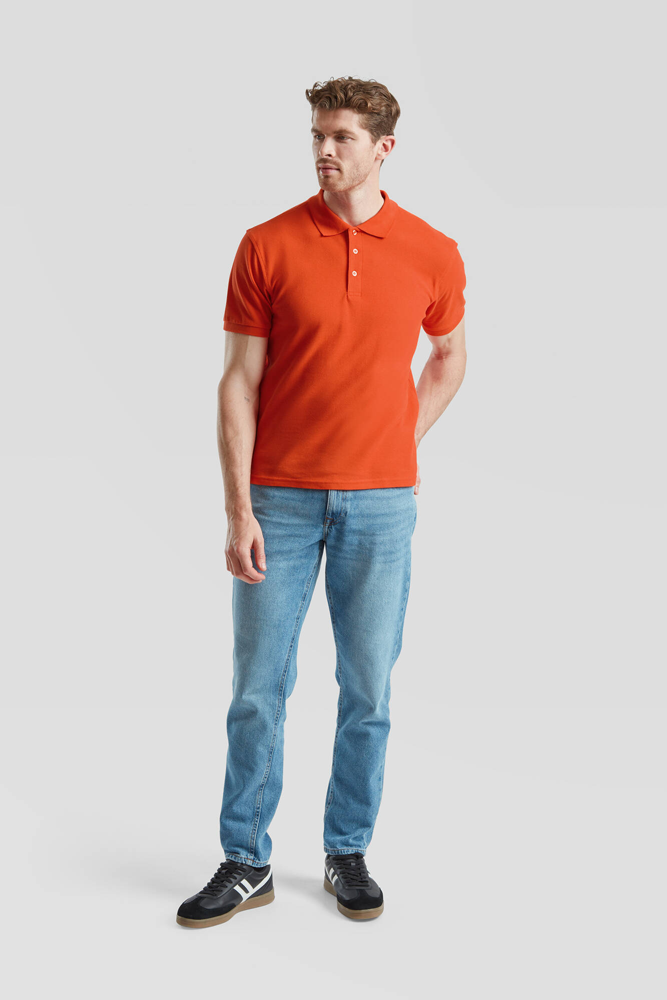 Pomarańczowa koszulka męska Iconic Polo 6304400 Friut of the Loom