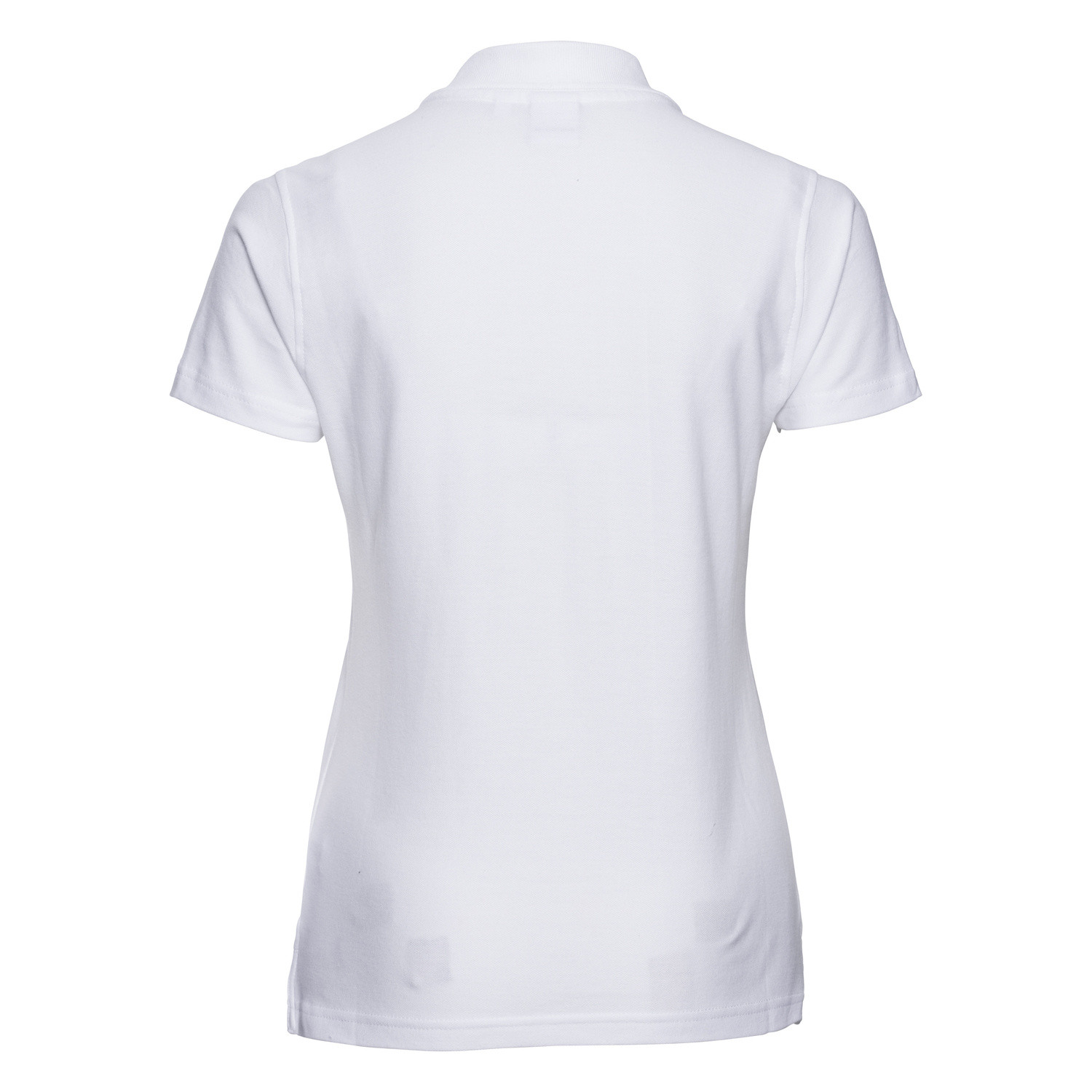 Women's white cotton polo shirt Ultimate Russell