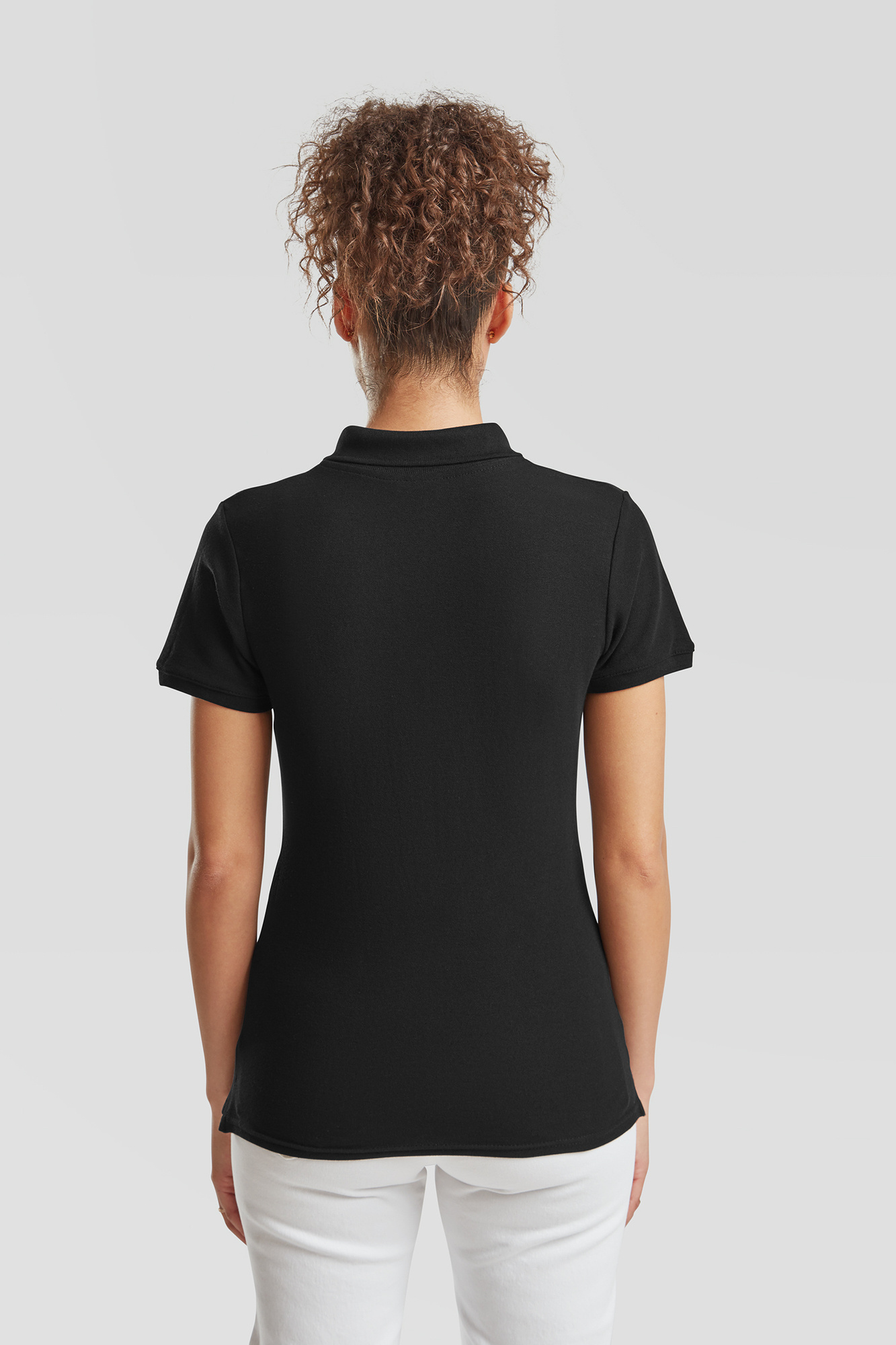 Black Polo Fruit of the Loom