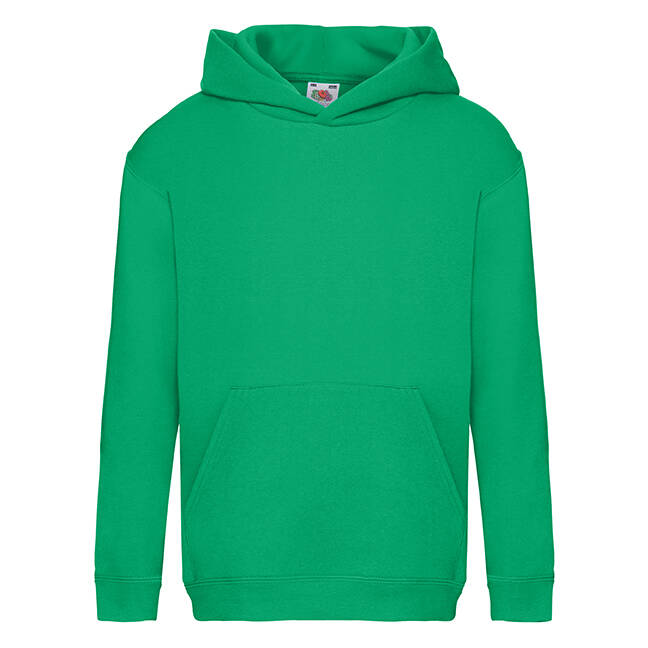 Green Hooded Sweat Fruit of the Loom