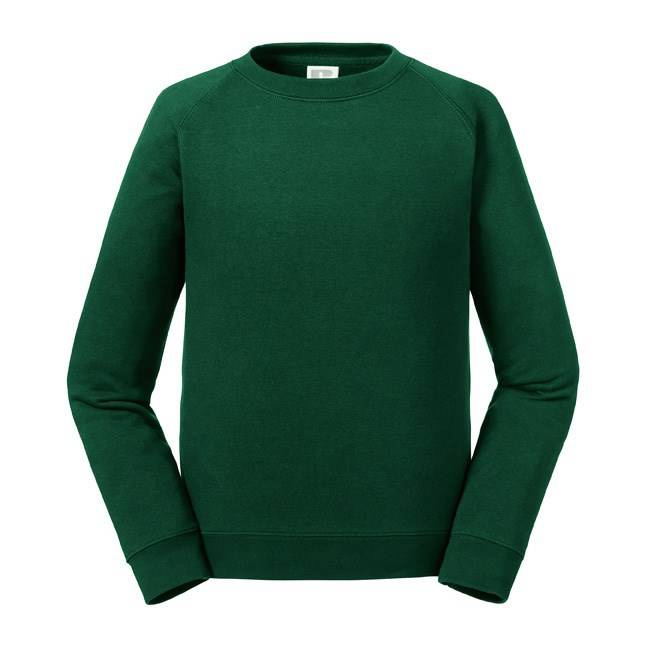 Green children's sweatshirt Raglan - Authentic Russell