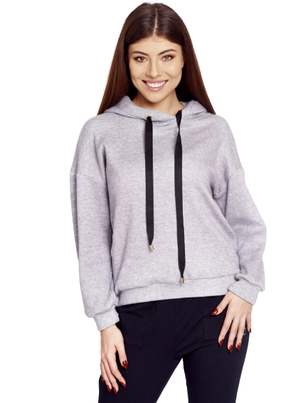 Grey sweatshirt Cocomore cmgBZ547c.R03