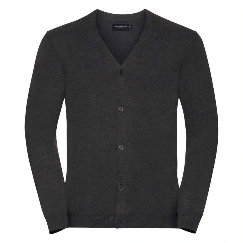 Men&#039;s classic and easy to care for, zipped sweater with neckline V R715M 50/50 50% Cotton 50% acrylic CottonBlend TM weave 12 275g