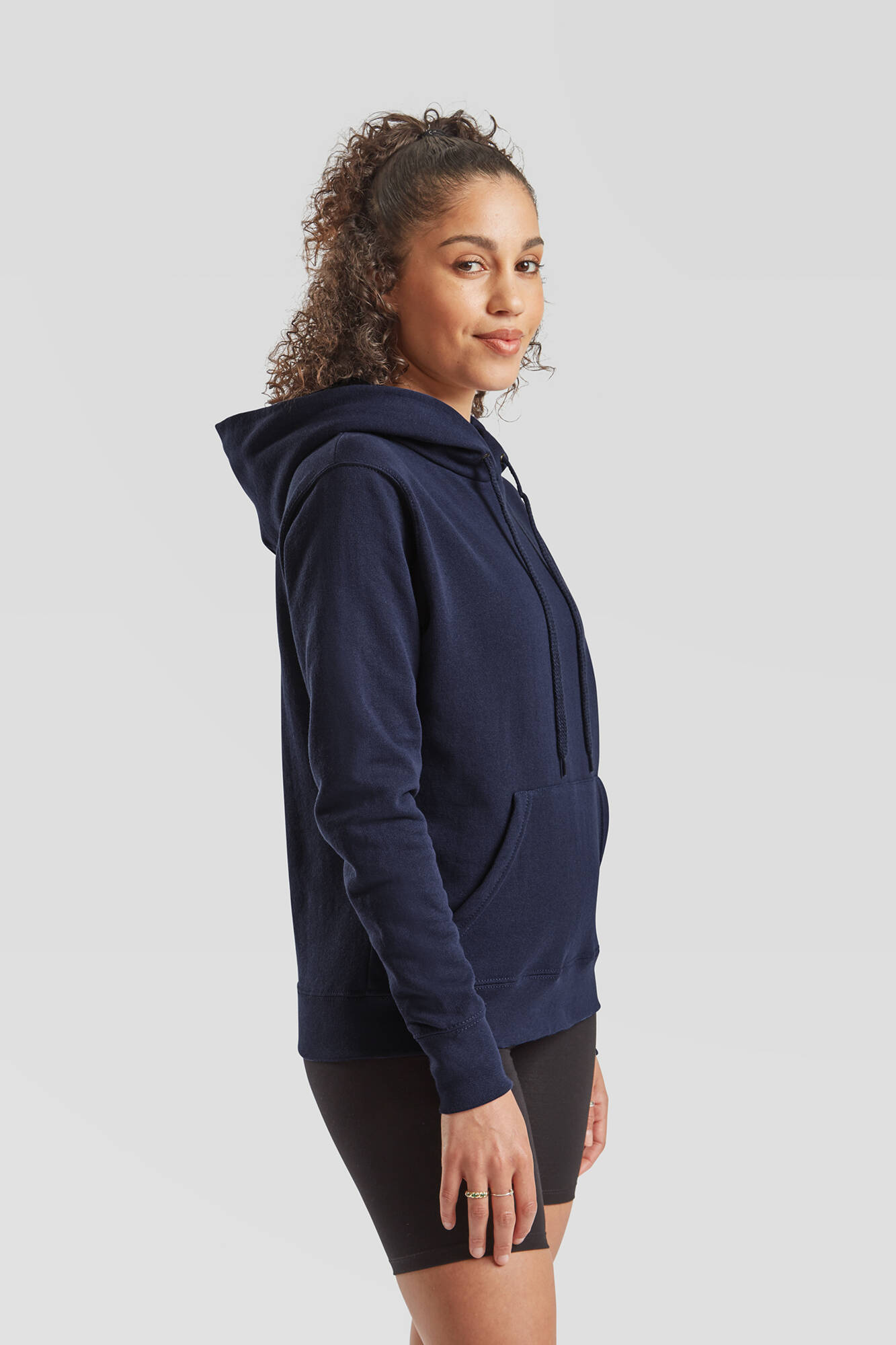 Granatowa bluza z kapturem Hooded Sweat Fruit of the Loom