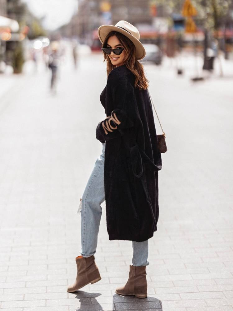 Black cardigan Cocomore cmgB404.black