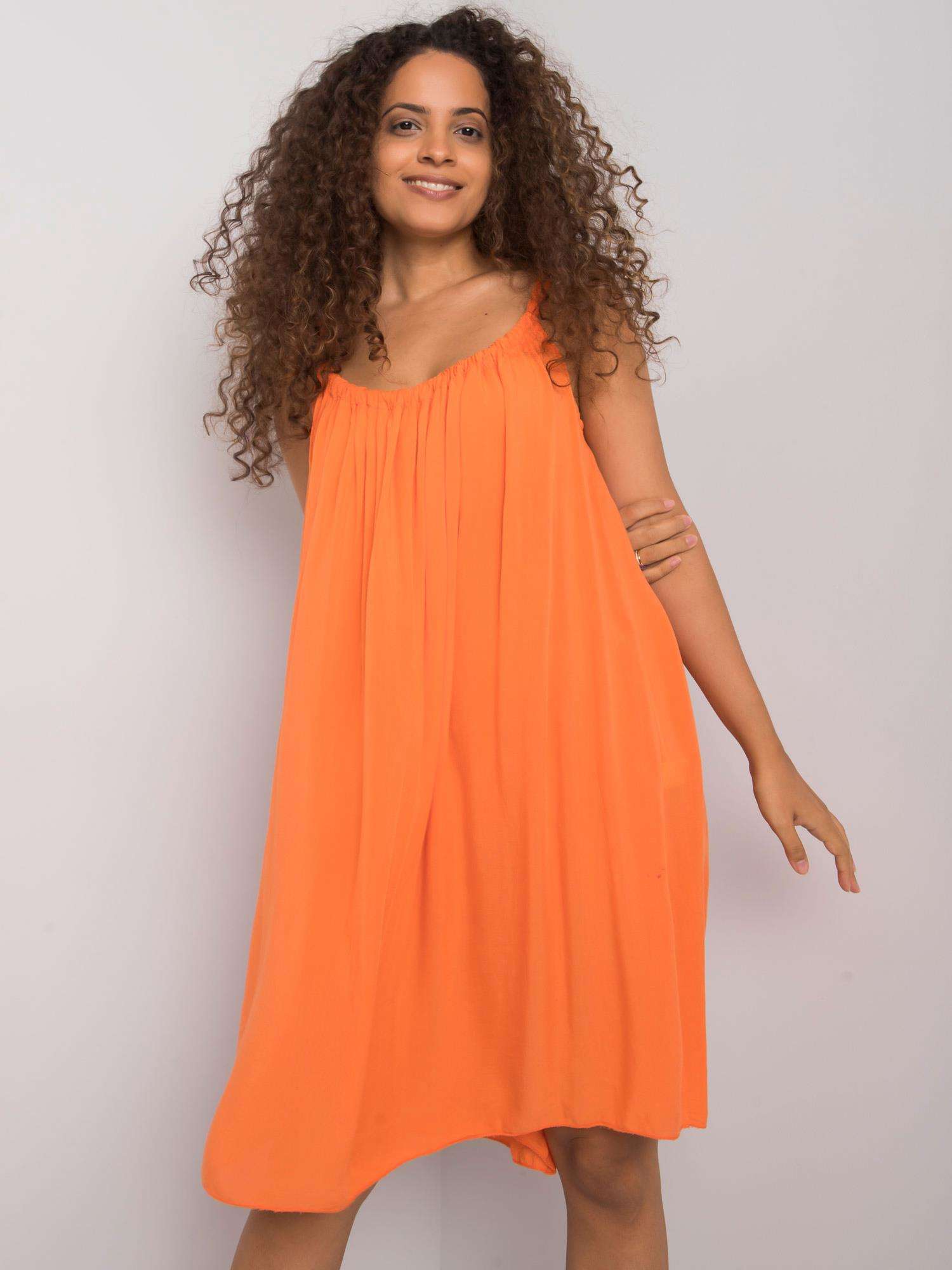 Levně Orange dress Och Bella wjok0267. R31