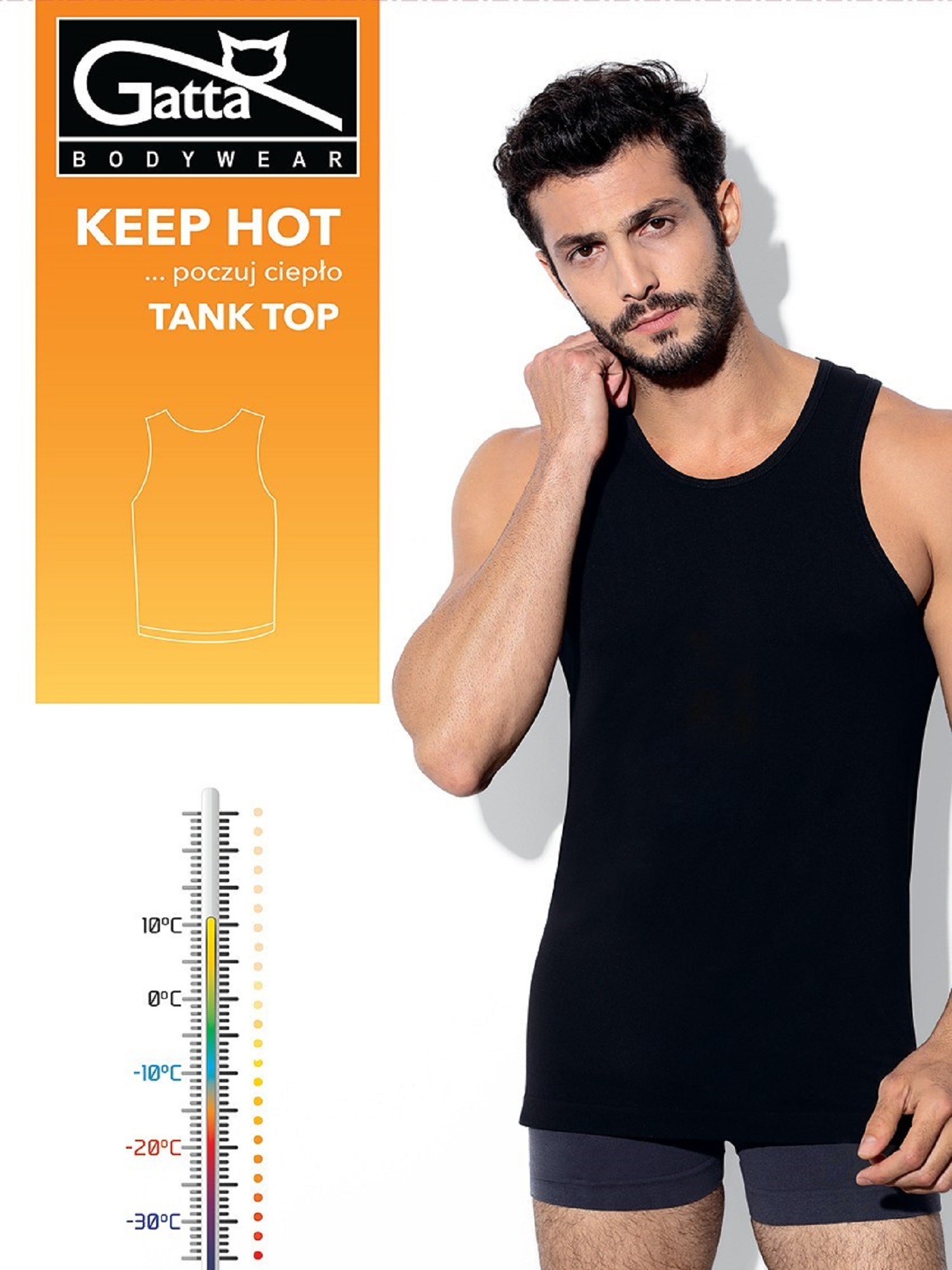 T-shirt Gatta 42114 Tank Top Keep Hot Men M-2XL black 06