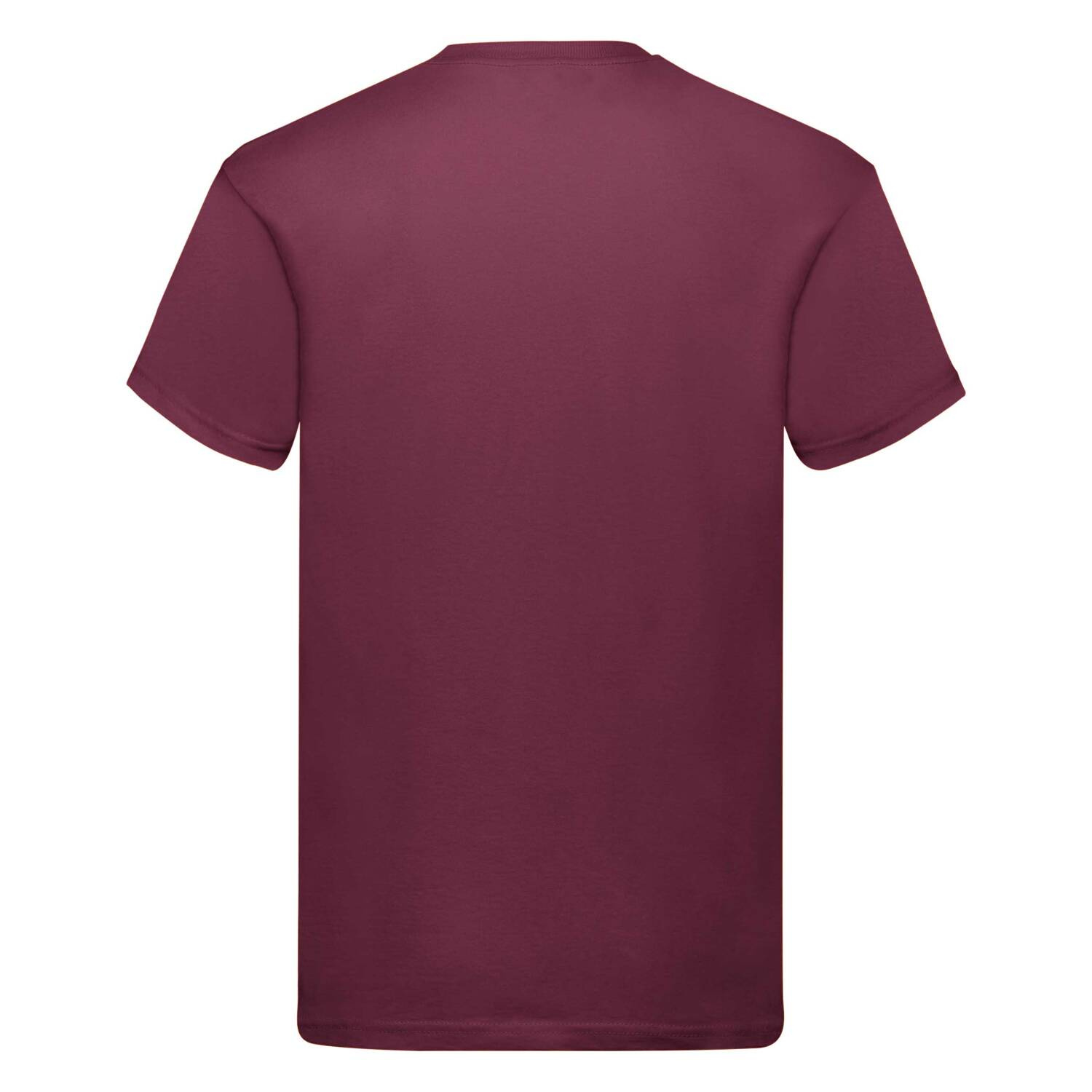 Burgundy Men's T-shirt Original Fruit of the Loom