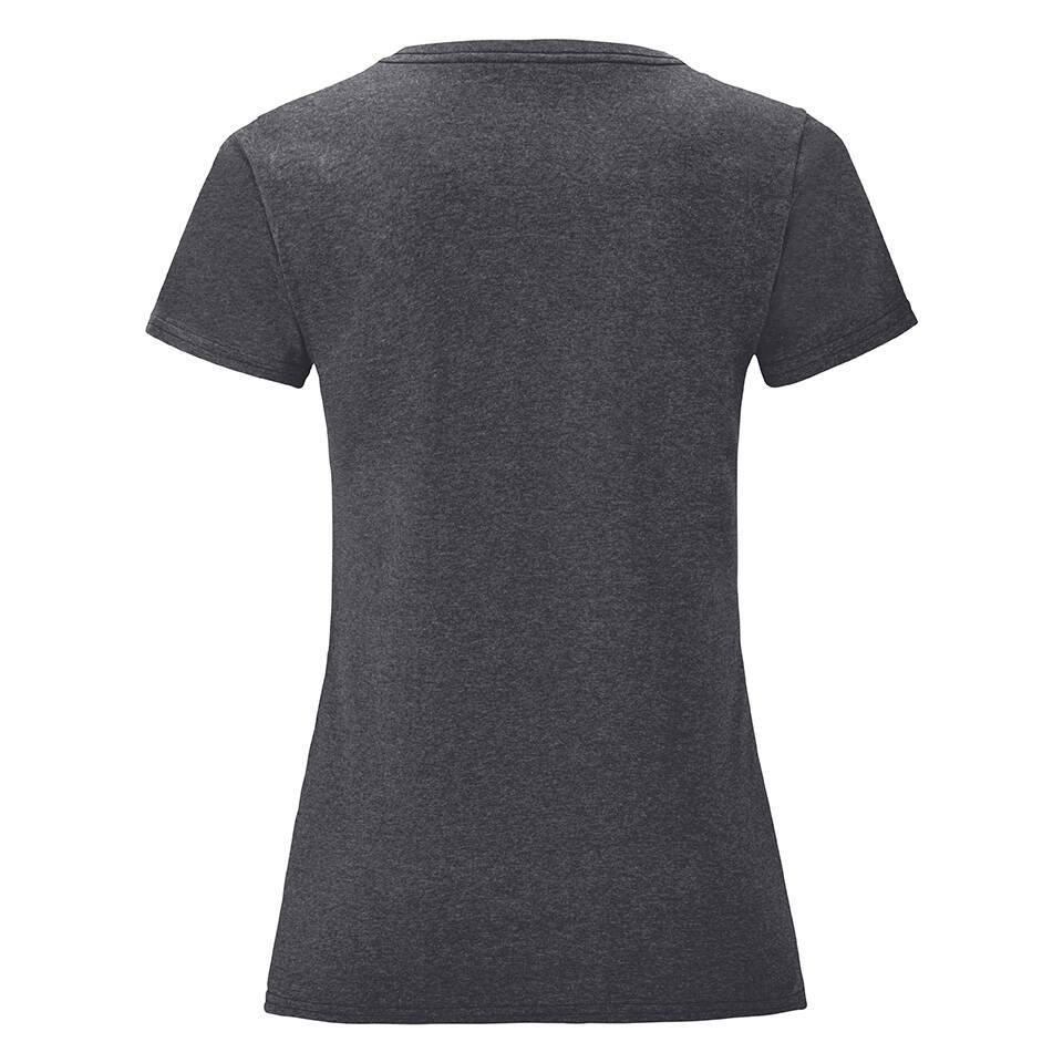 Iconic Grey Women's T-shirt in combed cotton Fruit of the Loom