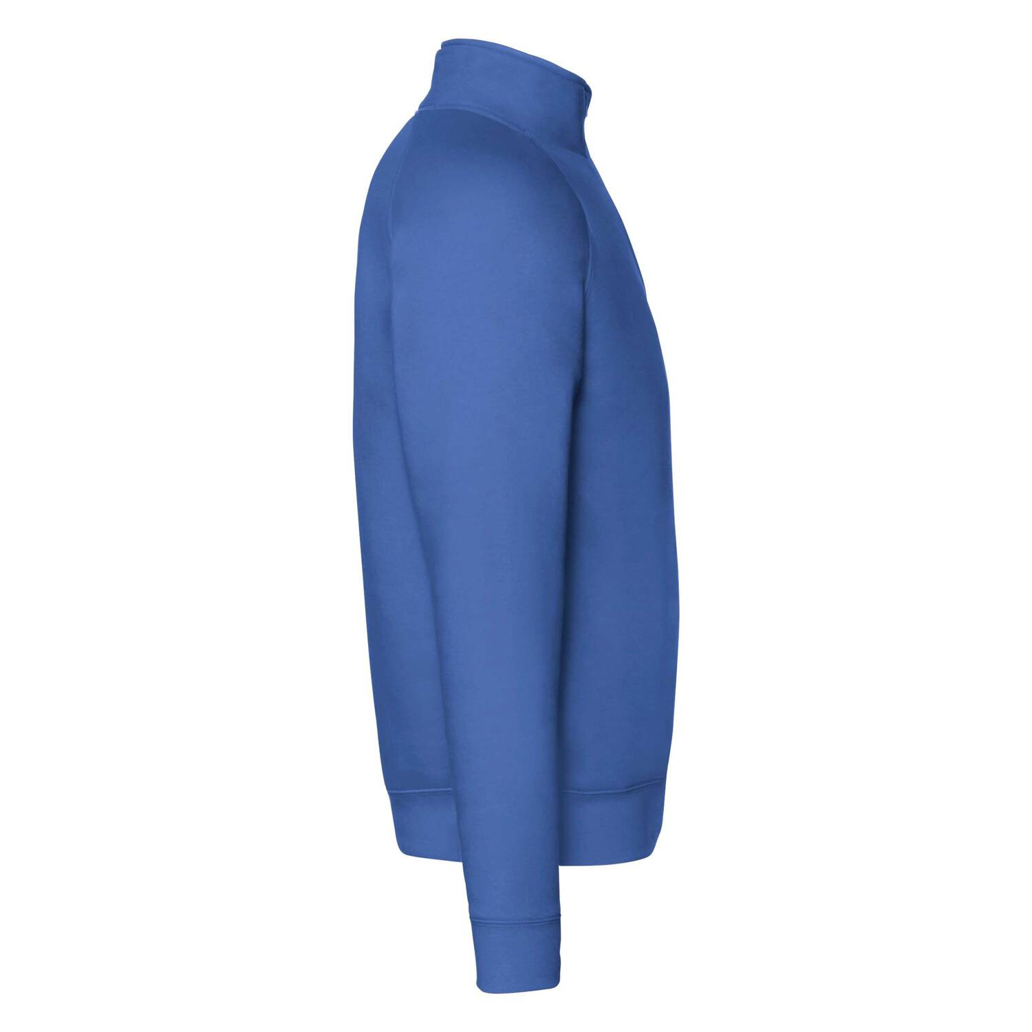 Blue Men&#039;s Sweatshirt Zip Neck Sweat Fruit of the Loom