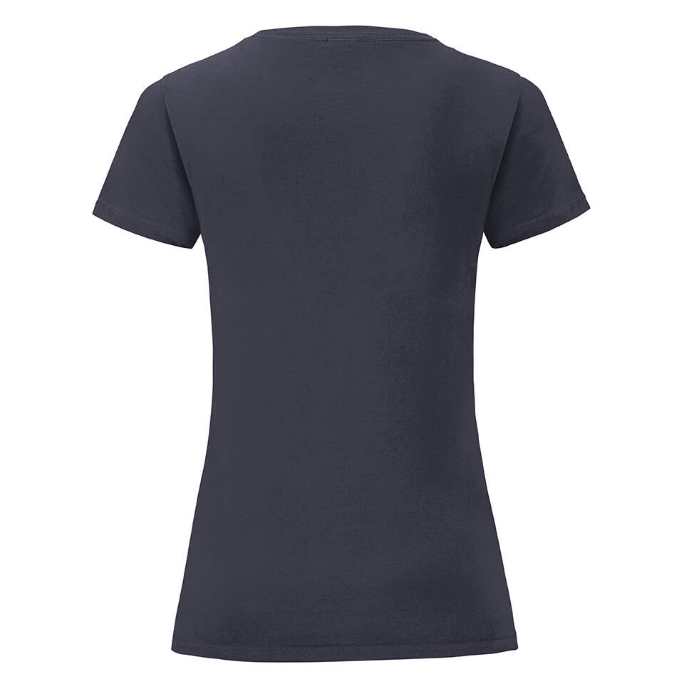 Navy blue Iconic women's t-shirt in combed cotton Fruit of the Loom